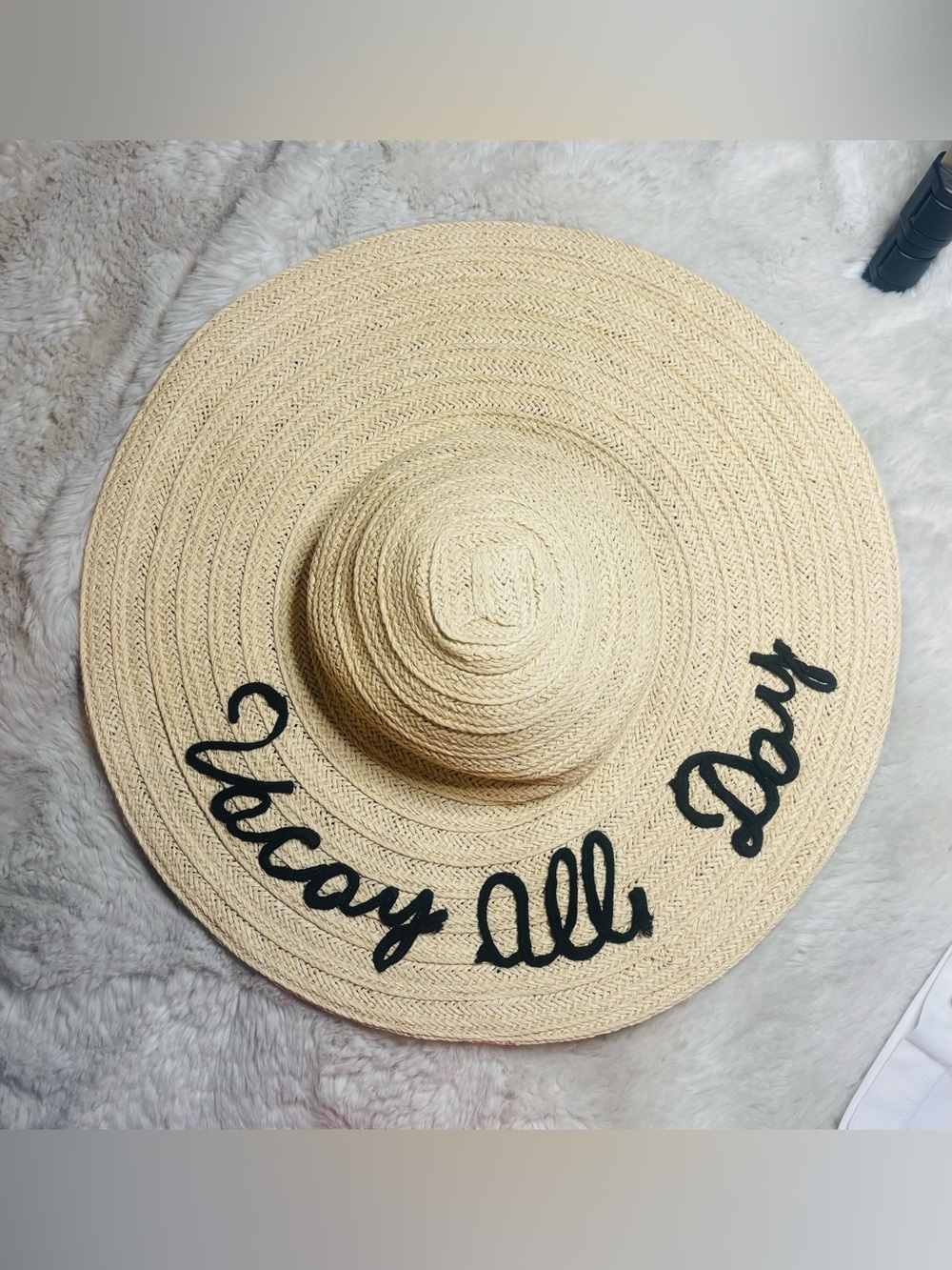 NWOT “vacay all day,” Wide Brim Straw Hat